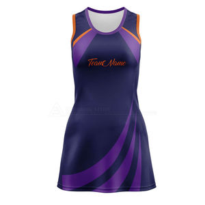Uniforme de Netball Estampado de Alta Calidad, Impermeable, Diseño Único, Transpirable, de Secado Rápido, 100% Poliéster, con Logotipo Personalizable - Product Image 4