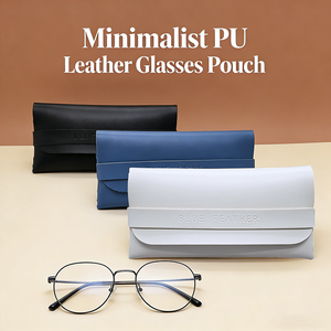 Estuche para <span class=keywords><strong>Gafas</strong></span> de Sol de Piel Sintética, Multicolor, Bolsa para <span class=keywords><strong>Gafas</strong></span> de Piel Sintética Suave, Logotipo Personalizado, Venta al por Mayor, Caja de Almacenamiento para <span class=keywords><strong>Gafas</strong></span> - Product Image 2