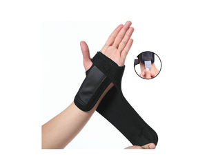 Venta al por mayor de muñequeras transpirables Wrap With Thumb Loops Brace para deportes de calidad superior - Product Image 5
