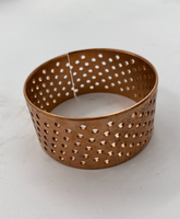 Atcovi 0500453620 Palier lisse en bronze enveloppé, douilles à huile diamantées, usiné de haute précision pour l'exploitation minière et la construction lourdes