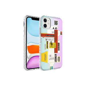 Étui de protection en silicone à motifs élégant de qualité supérieure pour iPhone 11, coque souple antichoc, anti-traces de doigts, compatible 10A A53 - Product Image 1