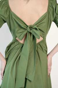 Vestido maxi de mujer bohemio informal con cuello cuadrado y longitud media de algodón 100% para mujer, novedad - Product Image 4