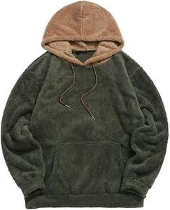 Sudaderas Casuales de Invierno para Hombre, Color Sólido, 100% Algodón, Forro Polar Impermeable, Corte Regular - Product Image 5