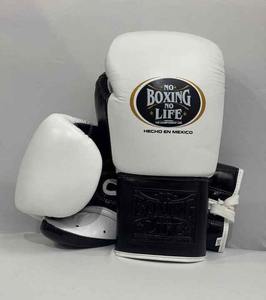 Cuero original de alta calidad con logotipo personalizado Personalizable Negro Blanco No Boxing no Life Guantes DE BOXEO - Product Image 6