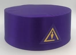 หมวกมงกุฏทรงโค้ง Masonic ผ้าซาตินสีแดงหมวกพิธีปักสาม Tau มีหลายขนาด2XL ขนาดเล็ก - Product Image 5