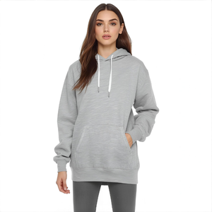 Robe à capuche en gros | Robe pull en polaire avec impression et broderie de logo personnalisé Accepter Logo personnalisé, impression et broderie - Product Image 6