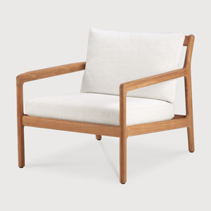 เก้าอี้โซฟาไม้สักแข็งกลางแจ้งร่วมสมัย, เก้าอี้โซฟาห้องนั่งเล่นทันสมัยเฟอร์นิเจอร์สำหรับสวนโรงแรมลานหรือสวน - Product Image 1