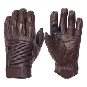 Guantes de moto de dedo completo de color personalizado impermeables a prueba de viento hechos de cuero acolchado suave estilo motorista unisex último equipo deportivo - Product Image 1