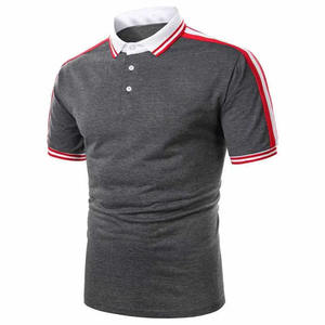 Nouvel arrivage de polos pour hommes Logo personnalisé de haute qualité Design décontracté Tissu tricoté respirant Dernier motif uni - Product Image 1