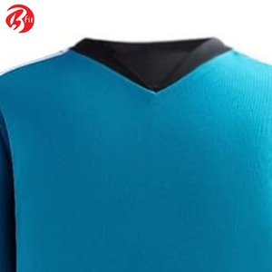 ชุดกีฬาคอวีสำหรับผู้ชายชุดกีฬาเสื้อฮอกกี้น้ำแข็งแห้งเร็ว - Product Image 6