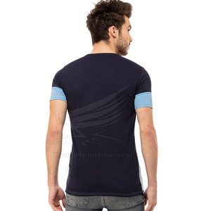 T-shirt décontracté pour homme de haute qualité, 100% coton, léger, respirant, coupe classique, couleur et logo personnalisés - Product Image 3