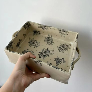 Bandeja de Servir Extra Grande de Cerámica, Perfecta para Comidas Familiares, Fiestas Navideñas y Celebraciones Especiales - Product Image 1