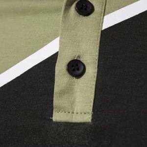 OEM personalizado High Street Style hombres verano algodón para Polo Casual impreso transpirable contraste Color cuello sólido de talla grande - Product Image 2