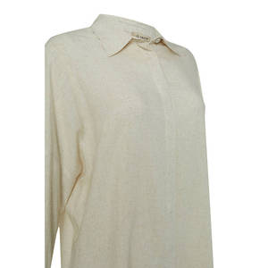 Blusa Informal de Lino para Mujer, Corte Holgado, Corta, Primavera Verano - Product Image 2