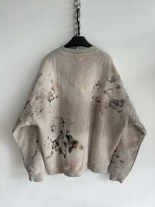 Sudadera Unisex Extra Grande de Invierno, Estilo Vintage, 100% Algodón, Teñido Liso, Efecto Desgastado por el Sol, Estilo Urbano - Product Image 2