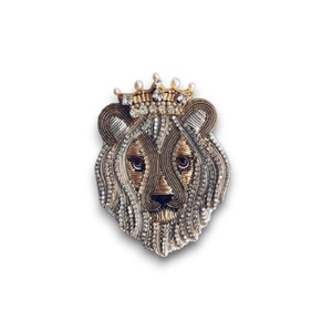 Helado con broche bordado de cristal bordado a mano y broche de moda con cuentas de alambre de lingotes - Product Image 4