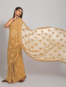 Diseño único indio boda fiesta desgaste étnico impreso Georgette Saree blusa mujer bordado última exportación calidad asegurada - Product Image 3