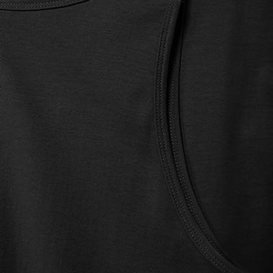 เสื้อกล้ามคอกลมชายแบบมีซิป ผลิตตามสั่งพร้อมโลโก้  ผ้าฝ้ายใยไผ่ ระบายอากาศ แห้งเร็ว สีพื้น สำหรับออกกำลังกายหรือใส่ลำลอง - Product Image 5