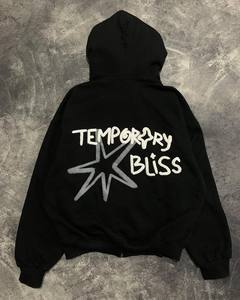 เสื้อฮู้ดผ้าคอตตอนขนาดใหญ่สำหรับผู้ชายแบบรูดซิปขึ้นสำหรับพิมพ์ลายจุดแบบกำหนดเองพิมพ์สกรีนลายฤดูหนาว - Product Image 1