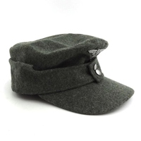 Chapeau Haut de Forme Militaire M43 en Dentelle de Haute Qualité, Réplique Historique Personnalisée pour Uniforme, Idéal pour Fêtes, Réglable