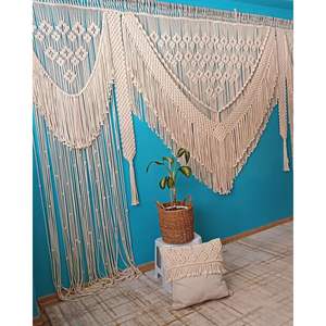 Telón de Fondo Grande de Macramé Estilo Boho Chic para Bodas y Eventos, Decoración de Pared Bohemia para Fiestas - Product Image 2