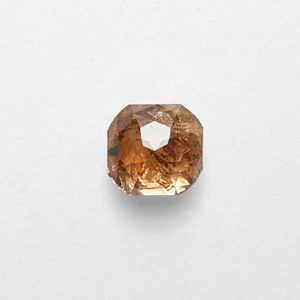 Diamant synthétique taille coussin sel et poivre 0,97 ct, 5,40x5,20x3,40 mm, excellente taille pour la fabrication de bijoux - Product Image 1