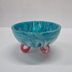 Ensemble saladier et assiette en résine de haute qualité ustensiles de cuisine et vaisselle sans danger pour les aliments bol de service et accessoires en résine incrustée - Product Image 2