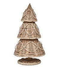 Respectueux de l'environnement Vietnam Artisanat Rotin Arbre de Noël Unique Rustique Décoration De Vacances En Gros - Product Image 3