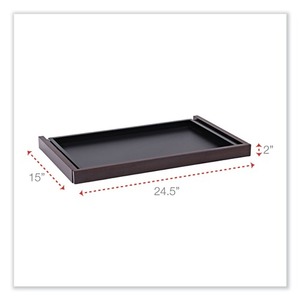 Alera Valencia Serie ALEVA312414MY 24.5 pulgadas. X 15 Pulgadas X 2 en. Organizador de Escritorio con Cajón Central de Madera de Caoba para Uso en Oficina - Product Image 4