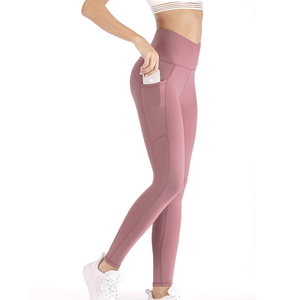 High Quality Active Wear Custom Sports Fitness Skinny Stretch Knitted <b>Leggings</b> High Waist Soft <b>Compression</b> Yoga <b>Women</b> - Product Image 6