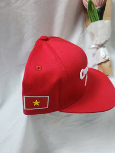 Casquette de baseball rouge Crocodile Products, 6 panneaux, coton, unisexe, réglable, snapback, décontractée - Product Image 5