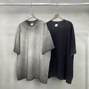 เสื้อยืดวินเทจสำหรับผู้ชายเสื้อเป็นกรดผ้าฝ้าย100% ซักได้ตามต้องการ - Product Image 1