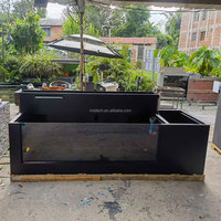Fuente de Agua Decorativa Contemporánea para Jardín con Elegante Diseño de Flujo de Agua para Espacios Exteriores, Fabricación Personalizada