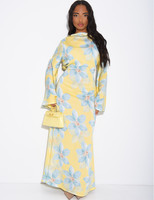 Nouvelle Collection Été 2026 : Robe Longue Florale pour Femme Musulmane – Abaya Islamique Modeste pour Usage Quotidien – Vêtements Musulmans pour Femme