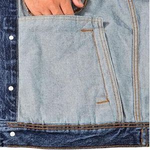 Manufacturer Direct Custom <b>Men's</b> <b>Jeans</b> Jackets Comfortable Cotton Denim Winter <b>Shirts</b> Good Quality Private Label Plus 6XL Autumn - Product Image 6