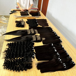 Venta al por mayor personalizado HD cierre frontal de encaje onda natural rizo italiano 100% virgen vietnamita Remy máquina de pelo de doble trama 3-5 - Product Image 2