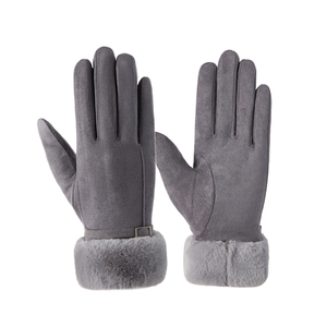 Gants d'hiver pour femmes en bambou/coton, tactiles, doublés de laine, coupe-vent, vintage, pour l'extérieur, vente en gros 2026 - Product Image 2