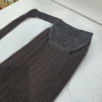 Extension de cheveux queue de cheval vietnamienne vierge non-Remy, ondulée et lisse Yaki, 100g, à clipser