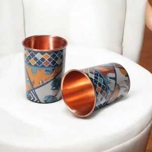 Printed <b>Copper</b> <b>Glass</b> With Elegant Heritage Themed Decorative Finishing For Luxury Home Decoration At Affordable Price - Product Image 6