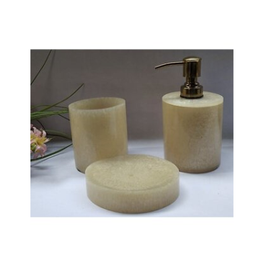 Ensemble de salle de bain en résine époxy artisanale personnalisée Ensemble de salle de bain en résine époxy couleur moutarde jaune prix le plus bas - Product Image 6