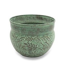 Antique Copper Hammered Finished Decorative Water <b>Hose</b> <b>Holder</b> With Lid - Product Image 4
