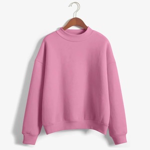 Women Long Fleece Oversized Mockneck Sweatshirt Heavy Warm Cotton Soft Comfortable Autumn/winter Casual Front Streetwear <b>Top</b> - Product Image 5