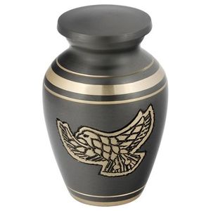 Nouvelle arrivée usine funéraire Urnes de crémation classiques noires et dorées pour cendres humaines de haute qualité - Product Image 6
