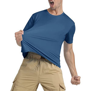 เสื้อยืดผู้ชายคุณภาพสูง ผ้าเนื้อนุ่ม ระบายอากาศดี แขนสั้น คอกลม ขายส่งจากโรงงาน - Product Image 4