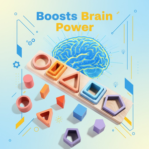 Jouet éducatif en bois à succès |   Bois poli multicolore fait à la main |   Jouet éducatif Montessori pour enfants - Product Image 5