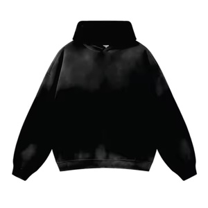เสื้อฮู้ดดี้ผู้ชายทรงปกติ ผ้าโพลีเอสเตอร์/คอตตอน ระบายอากาศได้ดี สีสันปรับแต่งได้ สไตล์สตรีทแวร์ หนานุ่ม ลายเรียบ ขายส่ง - Product Image 2