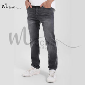Unique Design Comfortable Newest Style Breathable In Different Color Best Service <b>High</b> Quality Straight Mid-<b>Rise</b> Denim Pants - Product Image 4