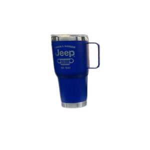 JEEP แก้วสแตนเลสสำหรับเดินทางขนาด30ออนซ์มีหูจับแก้วฉนวนสุญญากาศผนังสองชั้นเพื่อให้เครื่องดื่มร้อนหรือเย็นเป็นเวลาหลายชั่วโมง - Product Image 1