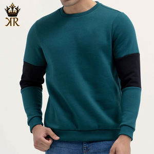 เสื้อสเวตเชิ้ตผ้าฝ้าย 100% เนื้อนุ่มสำหรับผู้ชาย สีดำเข้ม ทรงเข้ารูป ใส่สบายในฤดูหนาว - Product Image 4