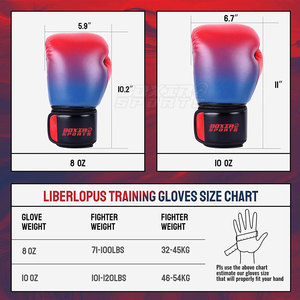 Guantes de boxeo de cuero de diseño clásico para combate y largas sesiones de entrenamiento cómodos para la práctica - Product Image 6